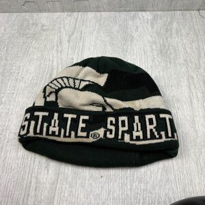 Vintage‎ y2k Michigan State Spartans Beanie Hat Cap Gen 2 Winter Ski Snow